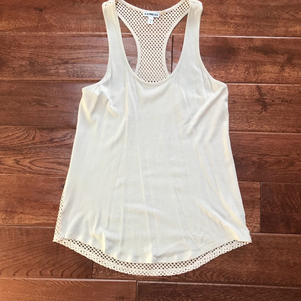 Express mesh back tank top